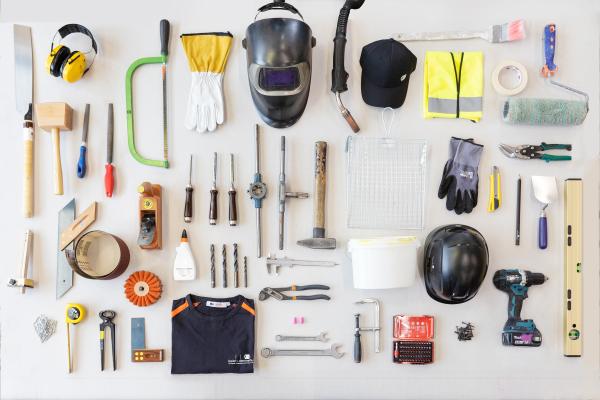 Ausbildung Materialsammlung Werkzeug Handwerk